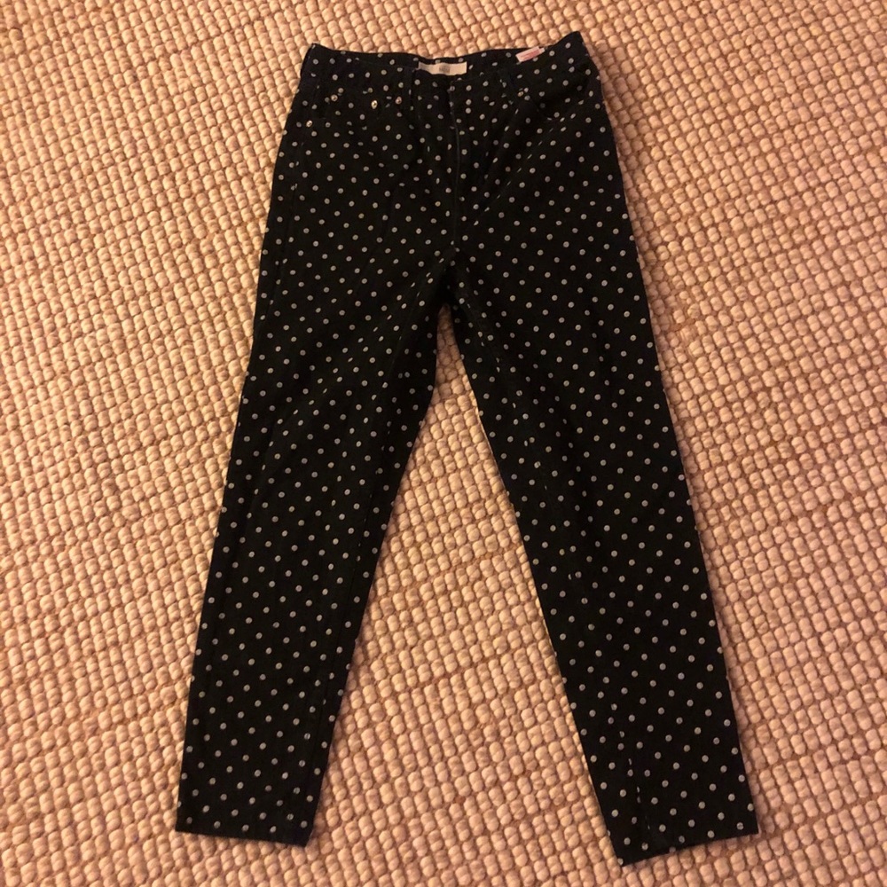 Tophop Mom black & white polka dot jeans